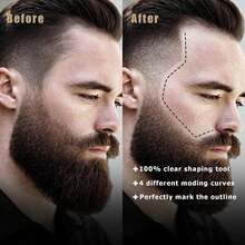 050White Barber Pencil For Lineup Magic Hairline Beard Guide Shaping Pencils Barber Chalk For Design Hairline Razor Trace Barber Pencils Set With Sharpener Ruler Brush For Men-1 - 4 Colors - View 4