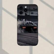 Estuche Protector de Teléfono Antigolpes Creativo y Divertido con Patrón de Coches Deportivos Clásicos, Compatible con iPhone 7/8/11/12/14/15/16/17 Pro/16 Plus/16 Promax/X/Xs Max/Xr/SE/Mini, Ideal para Chicos y Chicas - Negro - Ver 1