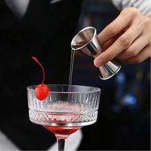 1pc Stainless Steel Measuring Cup, Cocktail Shaker,Bar Tool Jigger, Double Drink Alcohol Measuring Tool,Home Bar Liquor Whiskey Bartender Measure Tool, Halloween And Christmas Party Supplies - Bạc - Xem 4