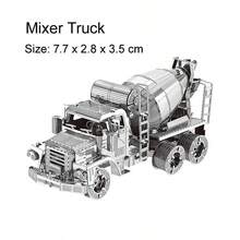 3d Metal Puzzle Assembly Model, Diy Stainless Steel Interlocking Construction Vehicle Model Set With 6 Different Vehicle Designs, Including Road Roller, Excavator, Bulldozer, And More. No Glue Needed. Ideal For Birthday Gift.,Wood Ship Model Building,Construction Set,Building Puzzles - Multicolor - View 30