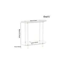 1pc Acrylic Small Side Table, Drink Table, Bedside Table, For Sofa, Living Room, Bedroom, Easy Assembly