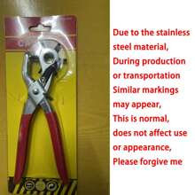 1件装多功能皮革打孔器，皮革打孔工具，通用手持皮带钻孔工具，旋转式皮革手动打孔器，适用于皮带、表带、狗项圈、马鞍、鞋子、织物、DIY家居或工艺项目（银色/红色），圣诞礼物，皮革工艺品，打孔器（颜色和款式随机）