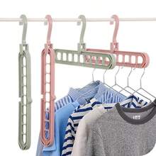 9-Hole Multi-Functional Foldable Space-Saving Plastic Rotating Hanger (Slight Surface Blemish, Does Not Affect Use)
