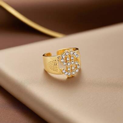 Euro-American Fashion Dollar Sign Hip-Hop Style Ring
