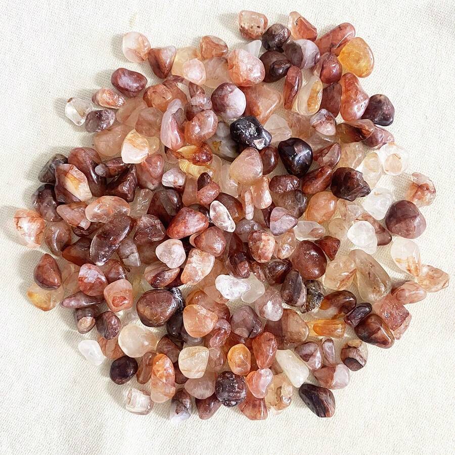 Natural Red Resin Crystal Gravel, Fish Tank Decor Stone, Home Decor ...