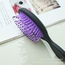 فرشاة شعر بخاخ محمولة صغيرة، فرشاة شعر لتدليك فروة الرأس بالضغط