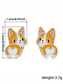 1 Pair Pretty Stud Earrings For Men For Party Engagement Anniversary Jewelry Valentine's Day Gift