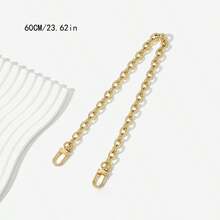 Bag Chain Strap Accessories, Metal Shoulder Strap Decoration Chain For DIY Bag Conversion, Adjustable Crossbody Chain Length - Gold - View 4