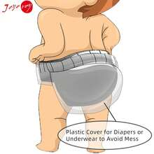 Joyo Roy 6Pcs Waterproof Cloth Diaper Cover Reusable Plastic Training Pants For Toddlers Plastic Diaper Covers For Baby Girls Leak Proof Rubber Pants For Potty Training Covers For Cloth Diapers 3T - 3T Pack Of 6 - View 6