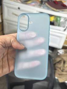 Ultra-Lightweight Matte Blue Transparent Phone Case Compatible With IPhone 17 Pro Max/17 Pro/17 Air/17/16 Pro Max/16/16 Pro/16 Plus/15/15 Pro Max/15 Pro/15 Plus/11/12/13/14 Pro Max/XS/XR/11 Pro/11 Pro Max/12 Pro/12 Pro Max/13 Pro/13 Pro Max/7 Plus/14 Pro/14 Pro Max/14 Plus, Soft Shell With Excellent Anti-Slip Grip