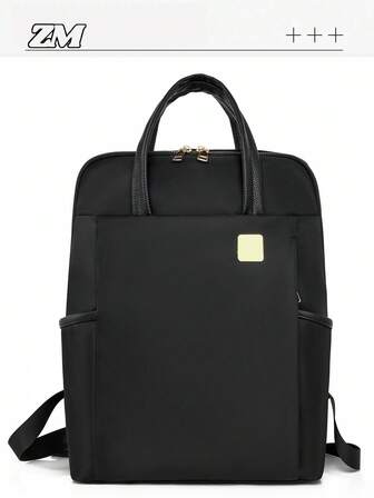 Oxford Cloth Waterproof Backpack For Women, Laptop Bag For Travel And Office, Large Capacity Commuting Bag, Light And Ribbon, Suitable For Girls, Ladies Students, College Students, Employed People And White-Collar Workers, Suitable For Work, Business, Travel, School, Work, Class, Outing, Tourism, Library, Commuting