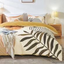 Duvet Cover King Abstract Arch Sun Beige Modern Mid Century Boho Bedding Sets For All Seasons 3 Pieces Home Bedroom Decorations Soft Microfiber - 米色 - 查看 2