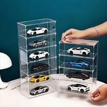 1pc Transparent 4WD Car Model Display Stand, 4/5/6 Tier Sunglasses Organizer, Makeup Organizer, Ideal For Hobbyists And Home Storage, Durable Structure Design, Back To School Or Holiday Gift