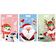 6 Stück Weihnachtsthemen Tasche, Cartoon süßer Schneemann, Weihnachtsmann, Rentier Stil Design, Snacks, Kekse, Geschenkverpackung, geeignet für Weihnachtsabend, Apfeltasche, Weihnachtsgeschenk, selbstversiegelnde Tasche (Stil Mix und Match), Weihnachten, Weihnachtsdekoration, Weihnachtspyjamas, Weihnachtsgeschenke, Weihnachtsdekoration