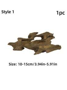 Decoración de arrecife de coral de madera a la deriva natural para acuario, rama para trepar de reptiles, accesorios para hábitat de tortugas, ornamentos de paisaje de madera realista para pecera, decoraciones para contenedores de vidrio, diseño de madera rústica única para decoración de acuario