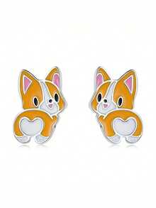 1 Pair Pretty Stud Earrings For Men For Party Engagement Anniversary Jewelry Valentine's Day Gift