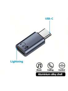 Type C To Lightning Audio Adapter USB C Male To Lightning Female Earphone Headphone Converter - Multicolor - View 10