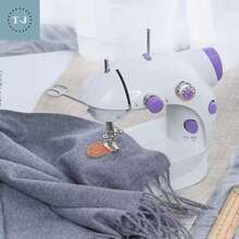 Máquina de coser doméstica pequeña de escritorio totalmente automática eléctrica mini micro máquina de coser de mano para ropa - Multicolor - Ver 4