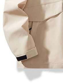 Autumn/Winter Essential Detachable Hooded Jacket, Multi-Pocket Design, Minimalist Outdoor Style, Versatile For Daily Wear, Providing You With A Neat And Fashionable Look