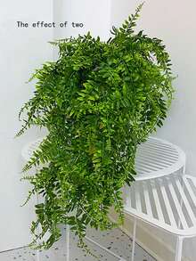 1 Bouquet Artificial Fern Decorative Flowers, Realistic Simulation DIY Flowers, UV-Resistant, Home, Garden, Table, Living Room, Wedding, Party Decoration, Spring/Summer, Valentine's Day Centerpieces Home Decor Christmas Decorations Room Decor Christmas