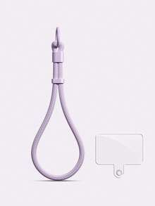 1pc Minimalist Adjustable Short Strap Buckle Lanyard, Phone Lanyard, Water Bottle Holder, Key Chain, Wrist Strap With Pad