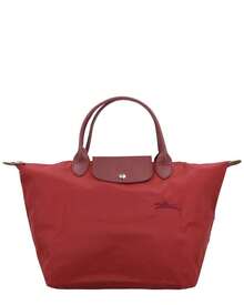 Longchamp Le Pliage Green Medium Canvas Handbag - 紅色 - 查看 2