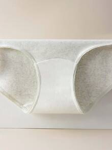 4 Peças de Calcinhas de Algodão Macias e Confortáveis para Mulheres, Cor Sólida com Elástico na Perna, Design com Estampa de Letras