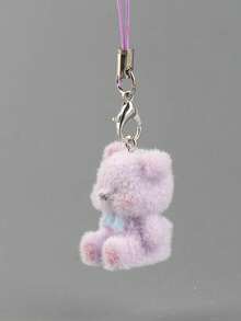 Mehrfarbiger kleiner Bär Handyanhänger, Handy-Accessoire, Handykette, Handyanhänger, Handy-Dekoration, Plüsch-Handyanhänger, Perlen-Handyanhänger, Schlüsselanhänger-Handyanhänger, Taschenhänger, Cartoon-Handyhänger.