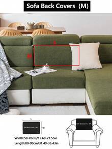 1pc Stretch Sofa Cover, Non-Slip Full Coverage Sofa Seat Cover, Suitable For All Seasons, Fabric Thickened Sofa Slipcover, Machine Washable, Dust-Proof, Pet-Friendly, Decorative Sofa Protector, Adjustable For Corner Sofa, Bedroom, Office, Living Room, L-Shaped Sofa And 1/2/3/4 Seater - màu xanh lá - Xem 14