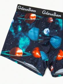 Conjunto de 4 piezas de calzoncillos tipo bóxer para hombre, bragas para hombre, ropa interior de marca y calzoncillos para hombre, conjunto de caja de calzoncillos de lujo - Negro - Ver 6