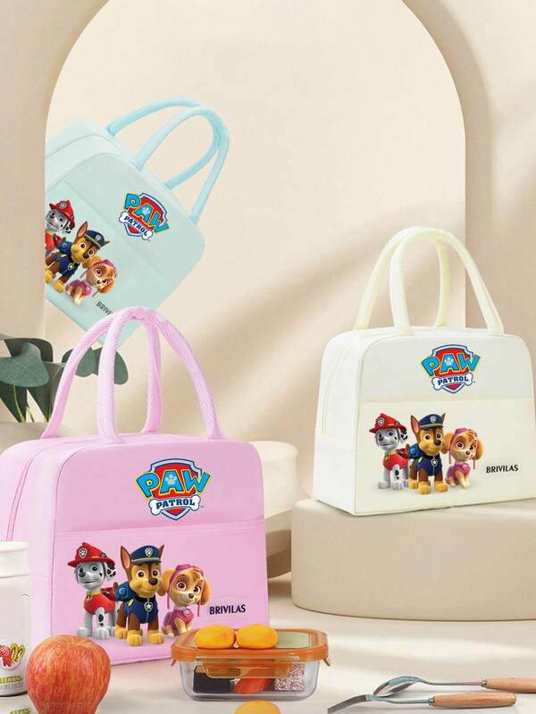 Paw Patrol 1 Paw Patrol Maomao Archie Everyday Lunch Bag Lunch Bag Large Capacity Thickened Durable Handbag Travel Camping Essential School Lunch Bag Christmas Halloween Birthday Gift (Random Zipper)