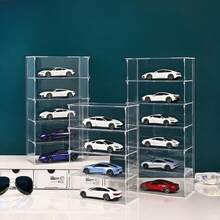1pc Transparent 4WD Car Model Display Stand, 4/5/6 Tier Sunglasses Organizer, Makeup Organizer, Ideal For Hobbyists And Home Storage, Durable Structure Design, Back To School Or Holiday Gift