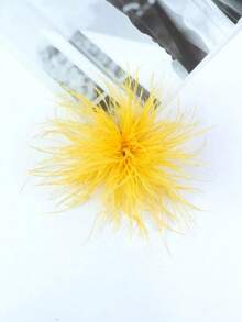 15cm Broche de solapa de pluma de avestruz falsa de alta calidad y estilo retro clásico, accesorio de moda versátil para regalo. Broche de pluma de avestruz vintage europeo y americano, broche decorativo unisex para vestidos, fiestas, manualidades y accesorios para el cabello - flor - Ver 29