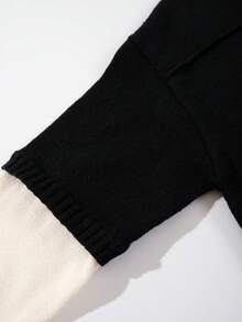 Herren Halloween Kostüm Pullover, neutraler Stil 2 in 1 Langarm Rundhals Streetwear Schädel- & Buchstaben-Muster Pullover Top, Herren Halloween Kostüm, Herbst/Winter