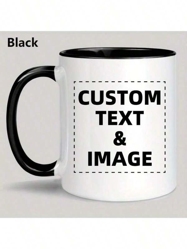 1 Piece Custom Mug Cafe Personalized Coffee Mug - Design Custom Mug With Custom Photo Text And Logo Novelty Custom Men And Women Gift Tea Mug Valentine's Day, Thanksgiving, Birthday, Anniversary Mug 11 Oz