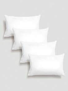 1pc/2pcs/4pcs White Pillow Inserts, High Quality Throw Pillow Inserts, Suitable For Sofa, Living Room, Bedroom Home Decor, Seat Support Cushion Inserts
