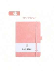 1pc A7 Lace-Up Notebook, A5 Skin-Feel Leather Student Diary Notebook, A6 Student Memo Daily Planner
