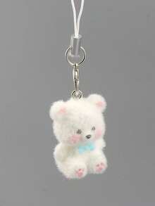 Mehrfarbiger kleiner Bär Handyanhänger, Handy-Accessoire, Handykette, Handyanhänger, Handy-Dekoration, Plüsch-Handyanhänger, Perlen-Handyanhänger, Schlüsselanhänger-Handyanhänger, Taschenhänger, Cartoon-Handyhänger.