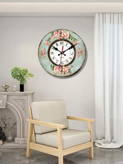 1pc Nautical Themed Wooden Wand Klok Anchor 10/12 Inches, AA Battery Powered, Ideal Home, Office, Or Vintage ed view 4