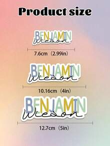 10Pcs Personalized Name Sticker-22 Styles,Custom Name Sticker,Waterproof Vinyl Sticker For Laptop Water Bottle Phone Case Cars Merchandise Decor Decal ,The Ideal Gifts For Teacher, Girl,Boy,Friends,Personalized Ornaments,Holiday Gifts,3 Sizes, Colorful, - Multicolor - View 59