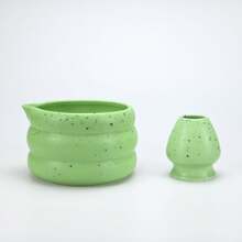 2PCS/Set Japanese Matcha Set Matcha Bowl With Mouth Song Dynasty Tea Tip Tool Matcha Whisker Stand Back To School
