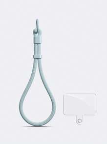 1pc Minimalist Adjustable Short Strap Buckle Lanyard, Phone Lanyard, Water Bottle Holder, Key Chain, Wrist Strap With Pad