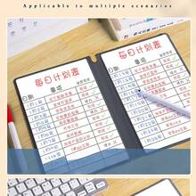 1 Erasable Notebook With 6 Pens + Eraser + Cloth, Removable Writing Board, High-Quality A4 Student/Children Sketchbook, A5 Scratch Paper Notebook, Work Goal Planner Board (Random Color Eraser)