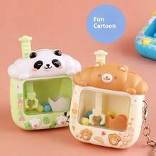 Mini Claw Machine Keychain - Portable Small Doll Catcher Game, Home Plush Grabber Doll, Cute Pendant Accessory (Entertainment Gift), Stitch Toys, Travel Toys, Classroom Fidget Toys, Mini Stuff, Bath Toys, Christmas Stationery, Stress Ball, Birthday Gift, Christmas Gift, Halloween Gift, Perfect Gift