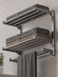 不锈钢毛巾架 - 无需钻孔。浴室毛巾架。浴室毛巾收纳架。毛巾杆。 - 彩色 - 查看 7