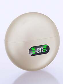 Auriculares inalámbricos Bluetooth con clip, pantalla LED del nivel de batería, sonido protector sin fugas, uso prolongado sin lesiones en los oídos, deportes de oreja abierta sin caídas, compatible con llamadas de voz