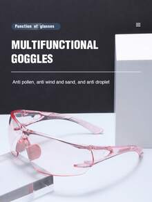 1 par de gafas sin marco de colores caramelo para ciclismo al aire libre unisex - Multicolor - Ver 2