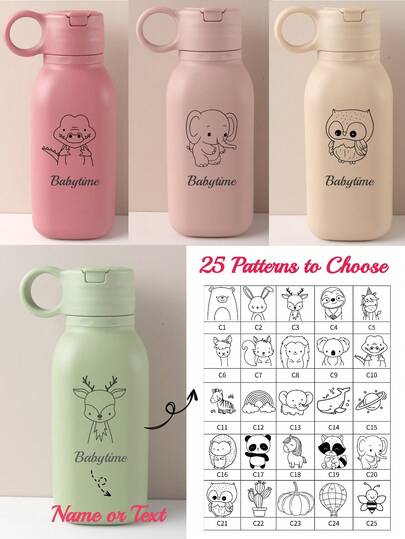 1 Pc 450ml Custom Name Customized Pattern Baby Sippy Cup | Personalized Silicone Flip Lid Water Bottle | Portable Toddler Sports Cup | Kawaii Gift For Daughter Son Custom Baby Tableware,Multi-Functional,Ornamental,Letter,Stylish,Modern,Colorful,Cute,Adorable,Casual,Custom,Personalised,Unique,Customized,Ideal Gifts For Him,Ideal Gifts For Her,Halloween Edit