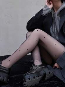 1 par de Meias-calças/Collants Térmicos Forrados de Fleece Preto/Marrom para Mulheres, 300g/200g/80g, Onda, Amor, Coração, Laço, Estampa de Leopardo, Meias de Fleece Grossas, Mostra o Tom de Pele, Sexy, Alta Elasticidade, Legging Ajustada, Macia e Suave, Modelagem de Perna na Moda, Adequada para Fashionista, Jovem, Adolescente, -10-15°C, Meias-calças para Primavera/Outono/Inverno, Festa, Discoteca, Várias Festas, Esportes, Lazer, Negócios e Outros Usos Diários.