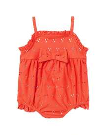 Janie And Jack  Eyelet Swimsuit - Red - View 1